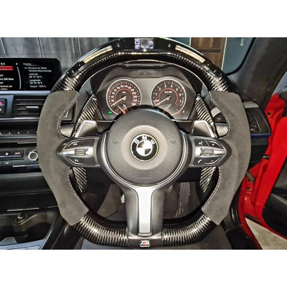 F-Series carbon fiber steering wheel LED display (F20/F22/F30/F32/F87/F80/F82) - Mr AutoMotive SA