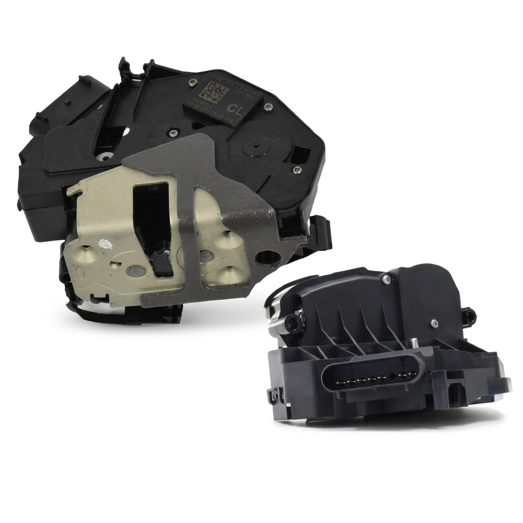 Front right door lock for Ford Ranger and Mazda BT-50 II, two views