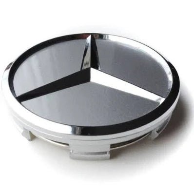 Mercedes Centre Wheel Hub Cap 75mm - Single Chrome - Silver - Mr AutoMotive SA
